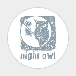 Night Owl Grey Magnet